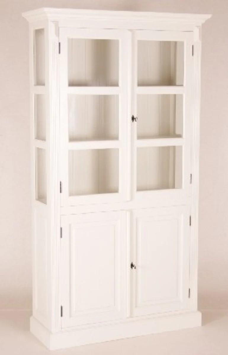 Casa Padrino shabby chic country style buffet cabinet cabinet White W 110 x H 200 cm - dining room cabinet