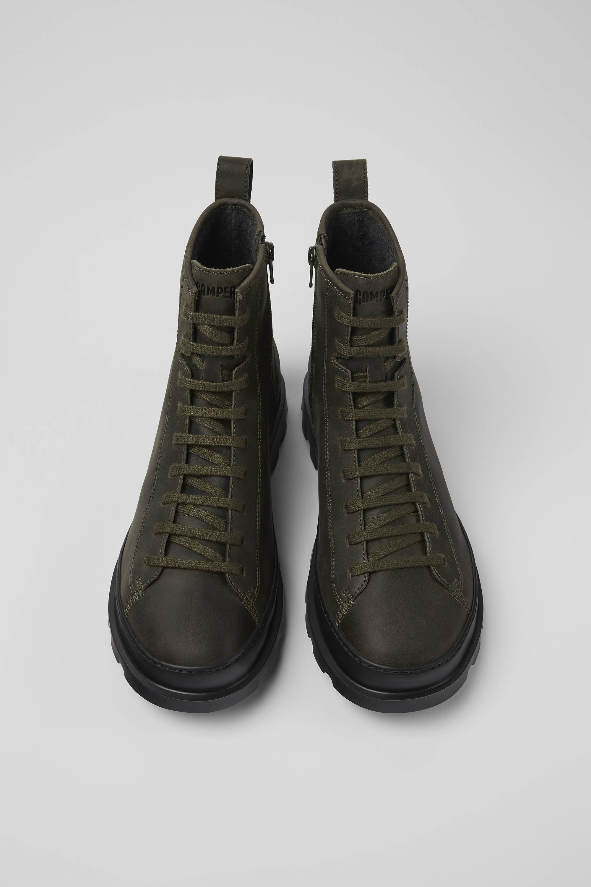 Brutus - Green medium lace boot for men