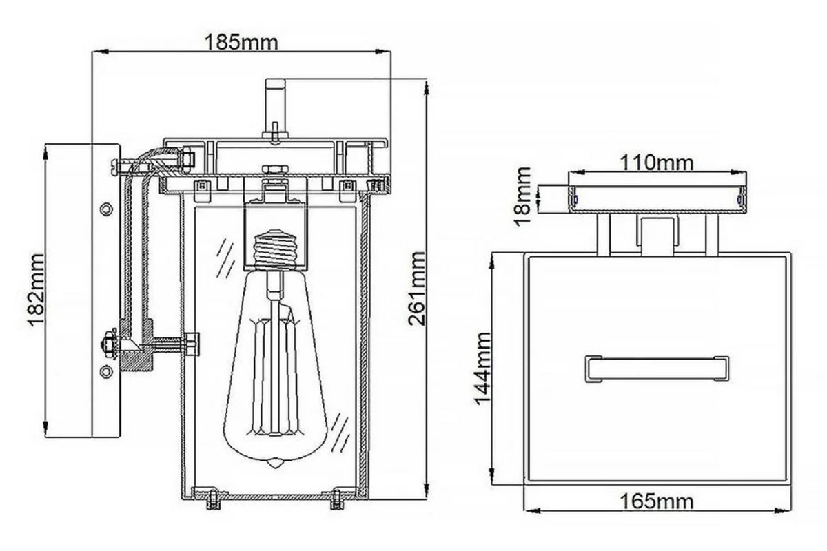 Casa Padrino l¨¢mpara de pared de exterior de lujo bronce antiguo A. 26,1 cm - Iluminaci¨®n exterior de lujo