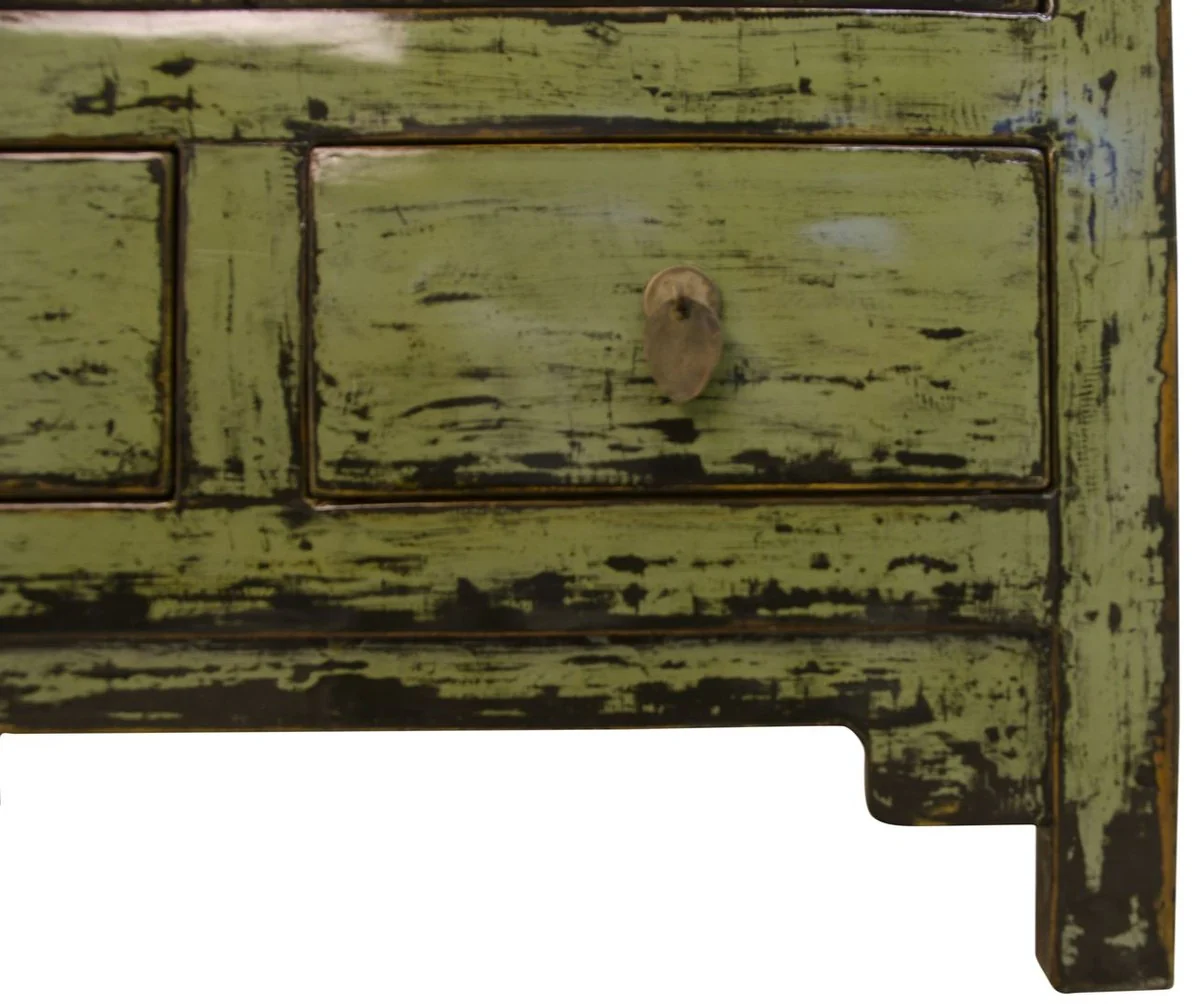 Casa Padrino country style cabinet antique style green 75 x 40 x H. 180 cm - Country Style Collection