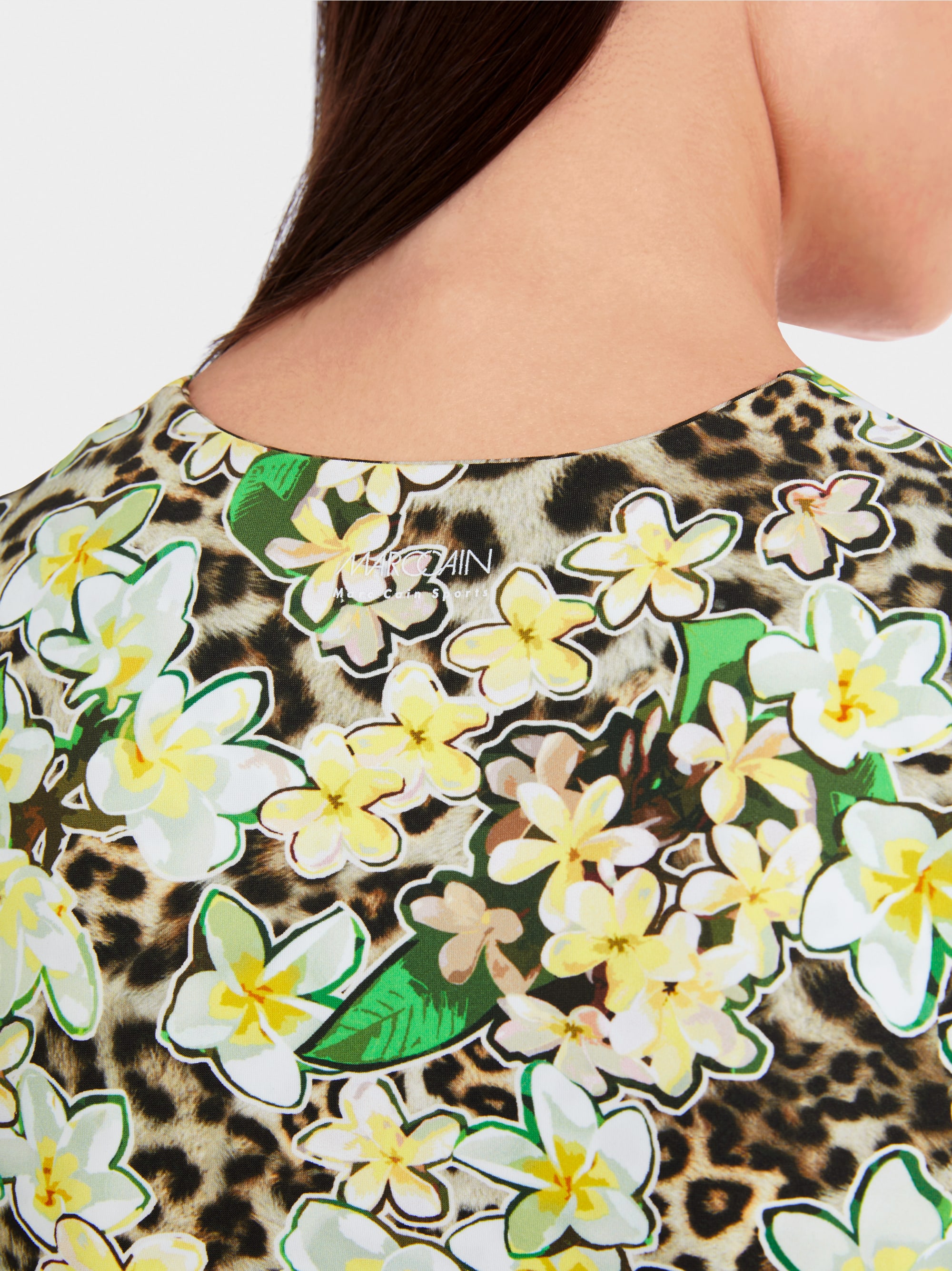 Marc-Cain Reversible top with leopard print