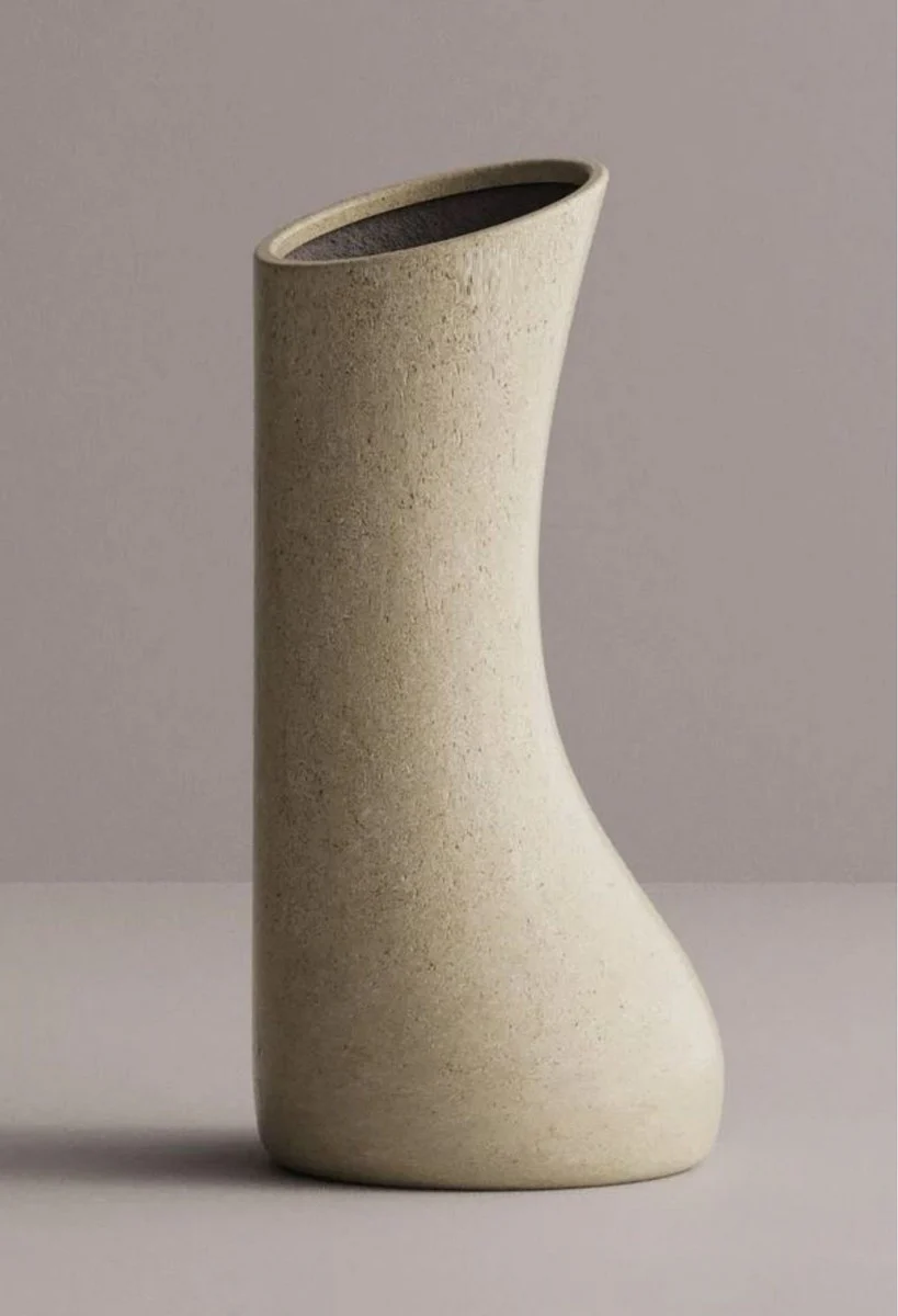 Casa Padrino maceta decorativa de lujo crema A. ??100 cm - Maceta de hormig¨®n