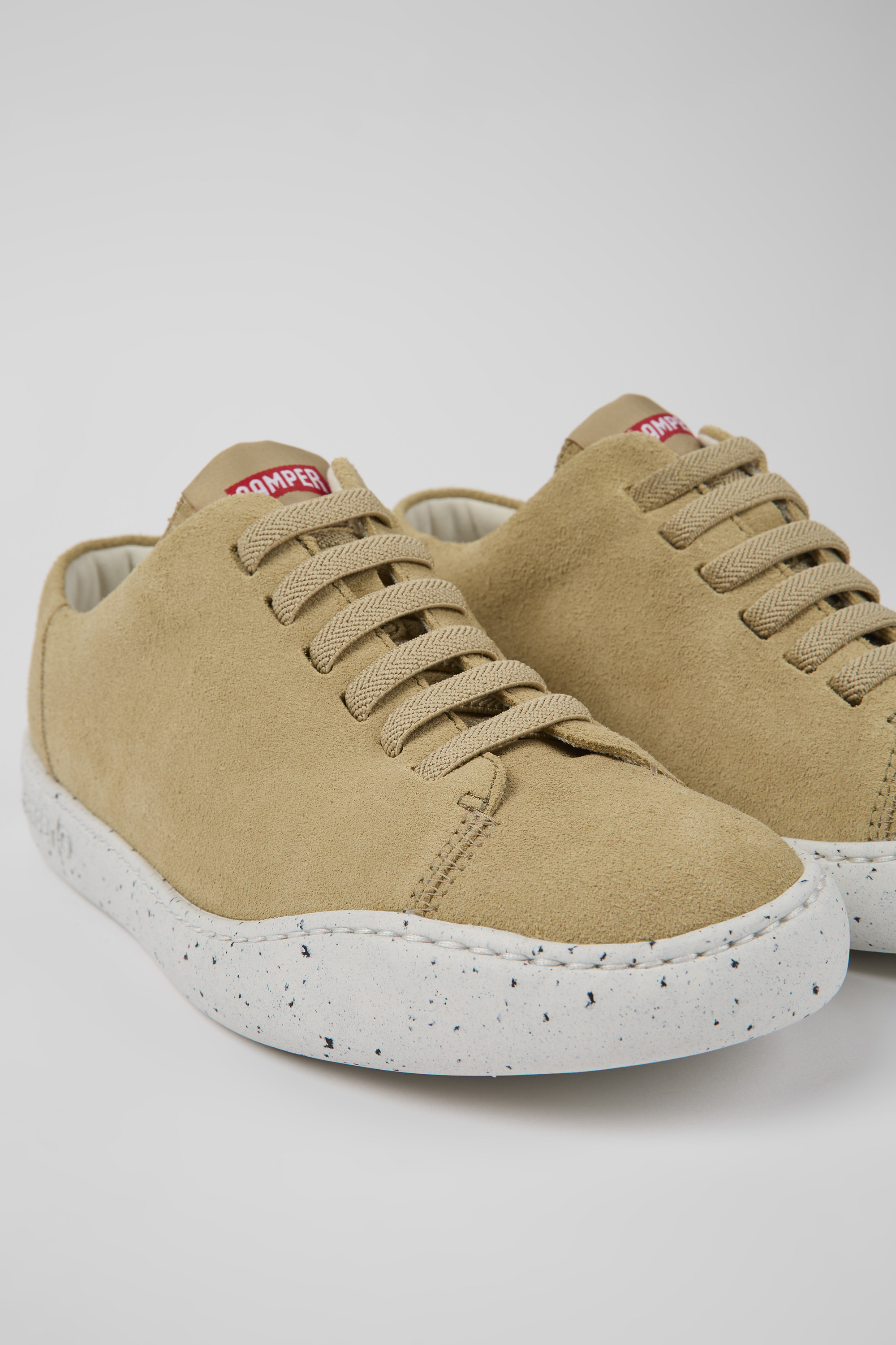 Peu Touring - Beige nubuck sneakers for women