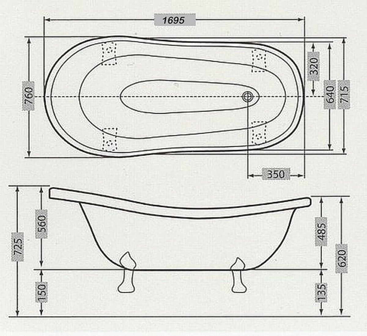 Pomp??s by Casa Padrino ba?o de lujo de lujo independiente de Harald Gl??ckler negro / oro / oro 1695mm con patas de le¨®n dorado