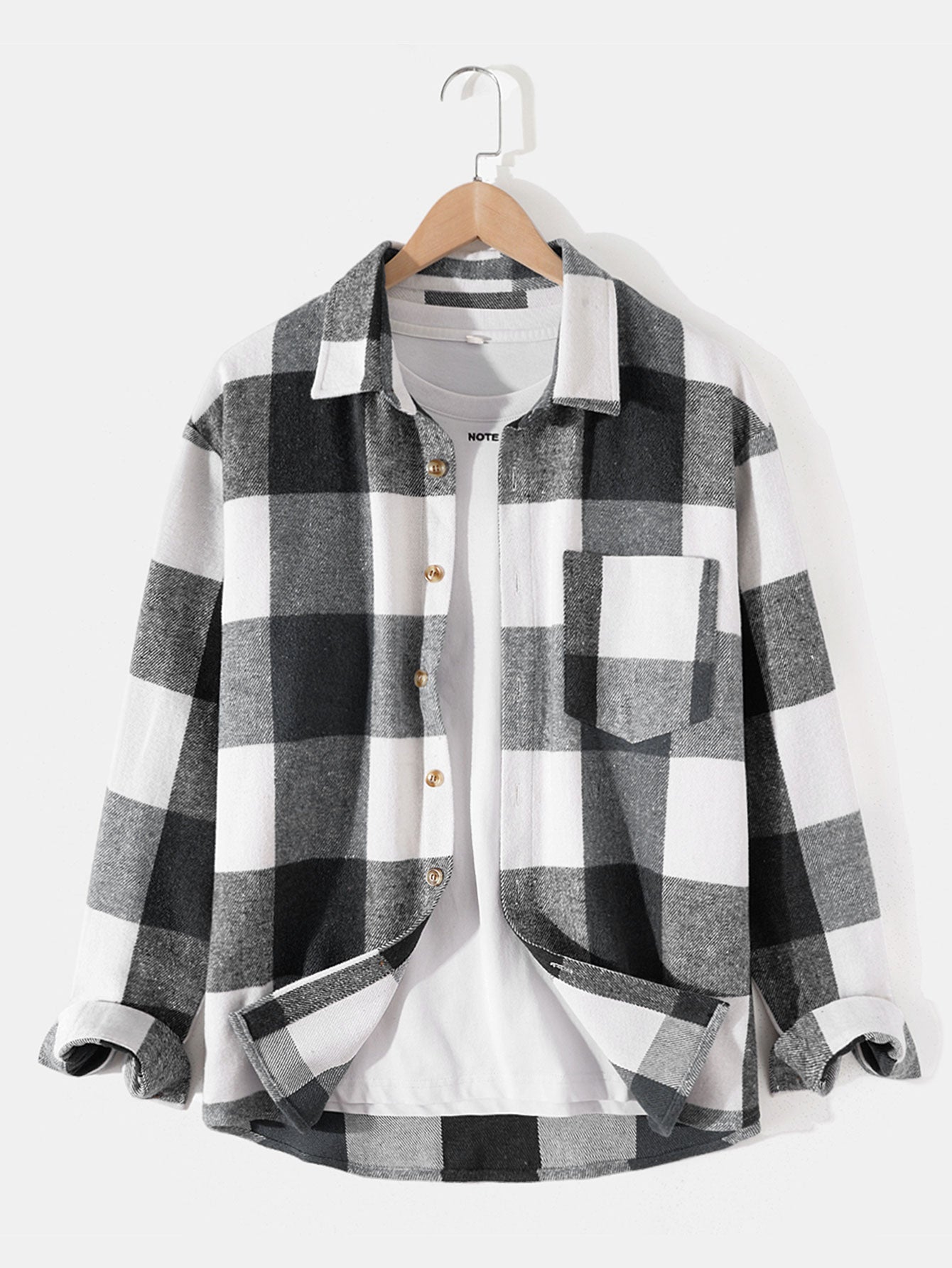 Flannel Plaid Overshirt