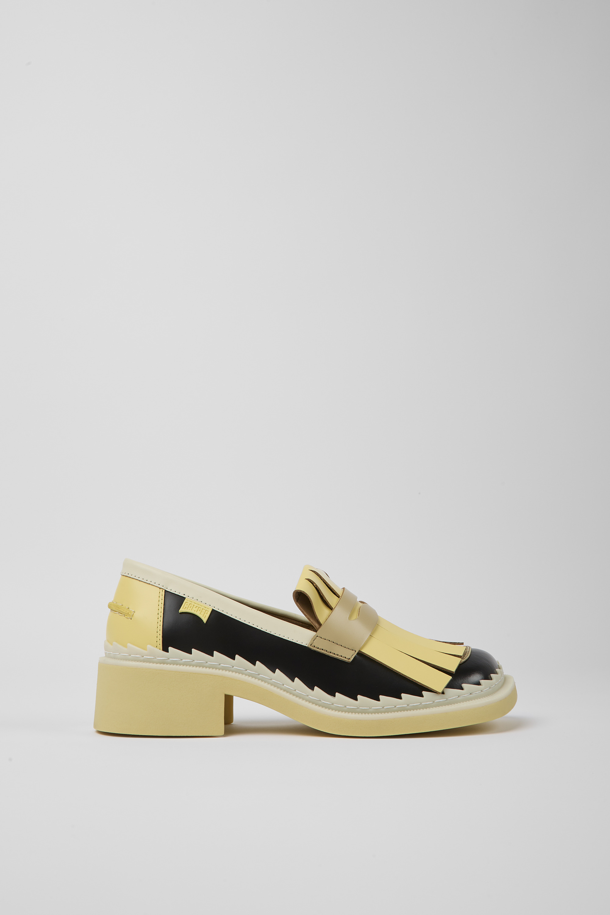 Twins - Multicolored leather loafers for women