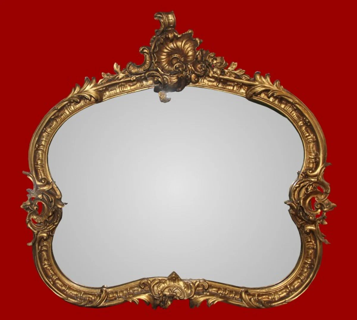 Casa Padrino Baroque wall mirrors from Italy Gold Oval H 81 cm, W 101 cm - Edel & Sumptuously