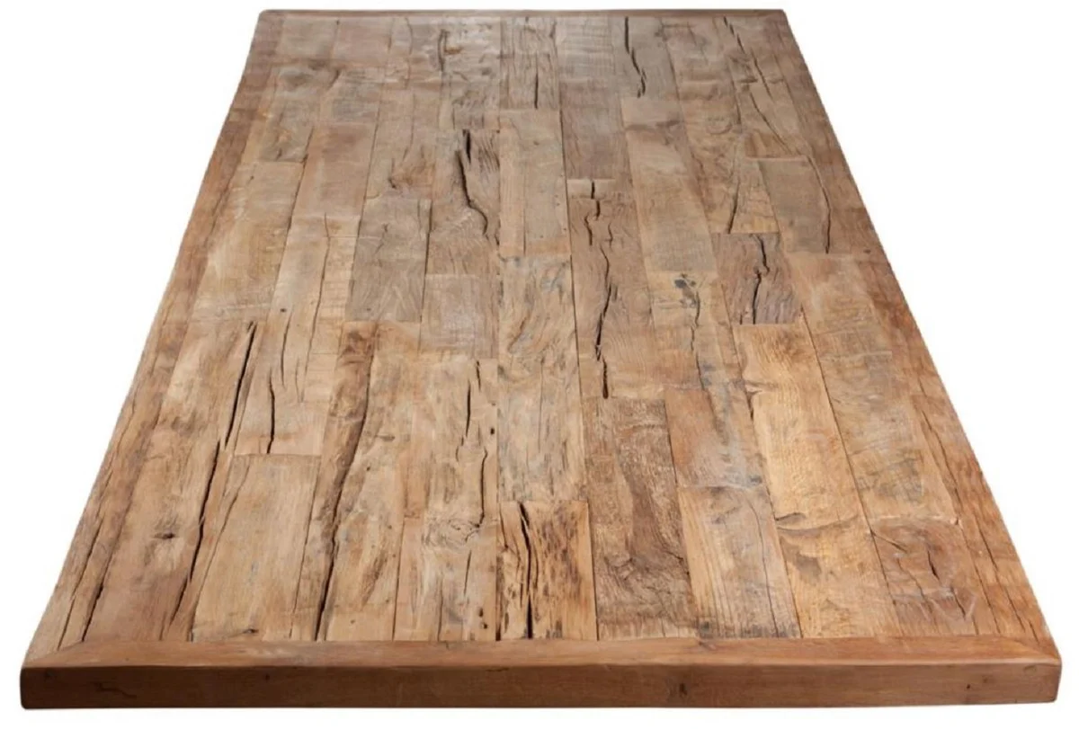 Casa Padrino mesa de comedor da estilo campestre natural / blanco - Diferentes Tama?os - Mesa de cocina rectangular r¨²stica - Muebles de comedor estilo campestre