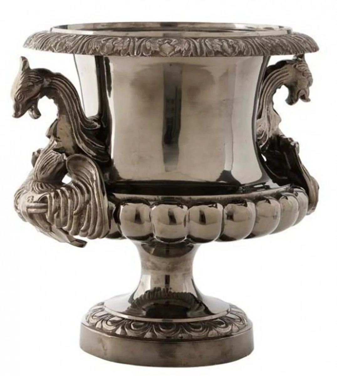 Casa Padrino antique style Baroque Vase antique-style nickel - potted plants - hotel decoration - flower stand