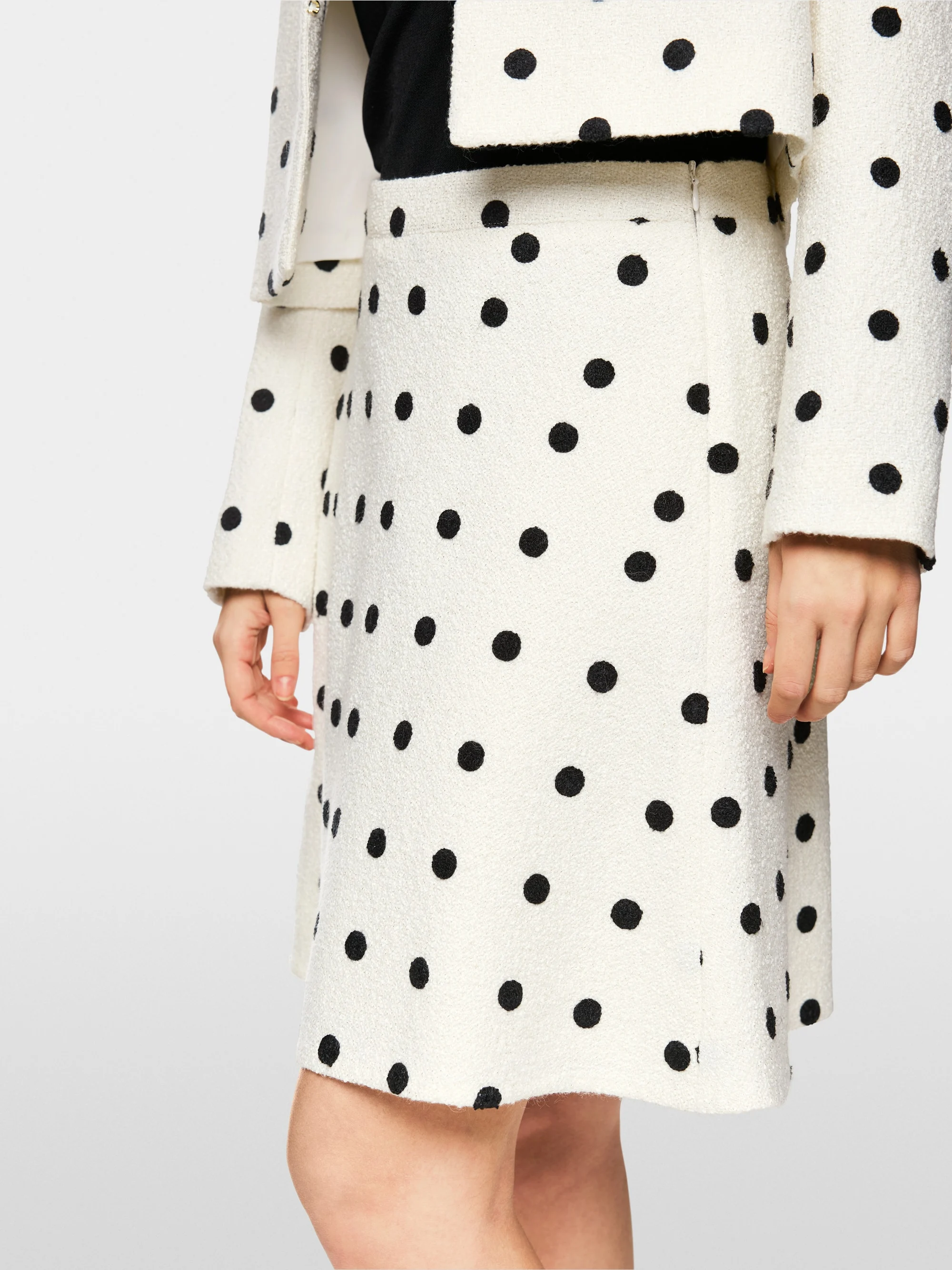 Marc-Cain Flared skirt with polka dots
