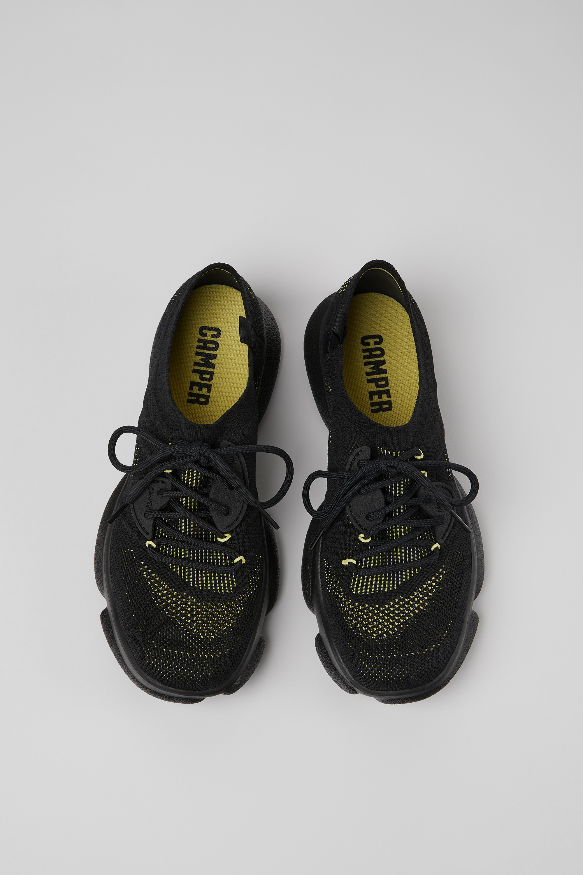 Karst - Black textile sneakers for women