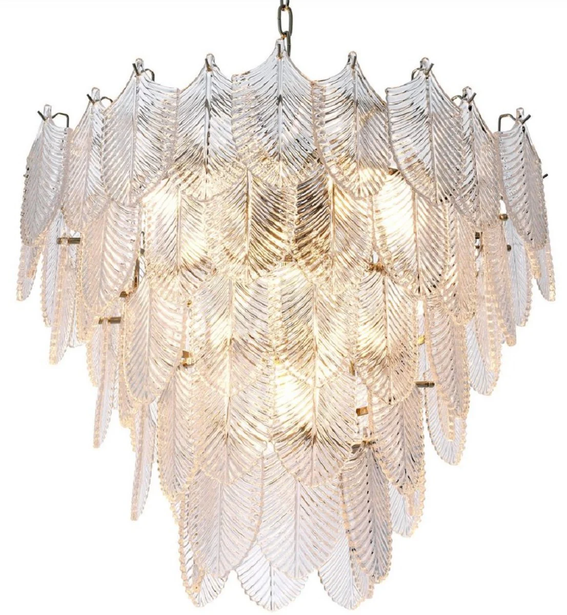 Casa Padrino lámpara de araña de lujo plata Ø 62 x A. 53 cm - Lámpara de araña de hotel y restaurante noble - Calidad de Lujo