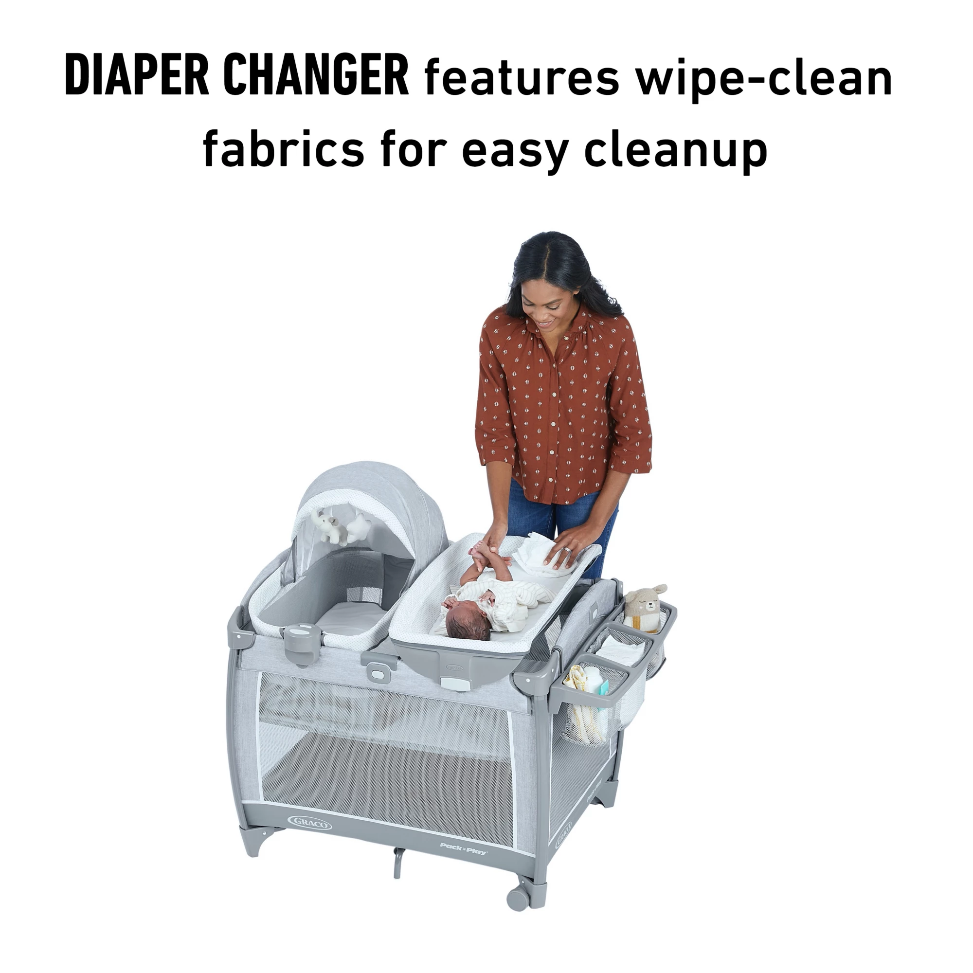 Graco Pack 'n Play Day2Dream DLX Playard with Portable Bassinet in Beau