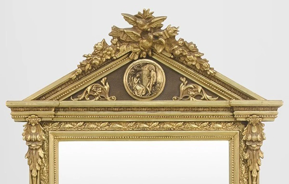 Casa Padrino Baroque Wall Mirror Gold H 204 cm W 113 cm - Noble & Sumptuously