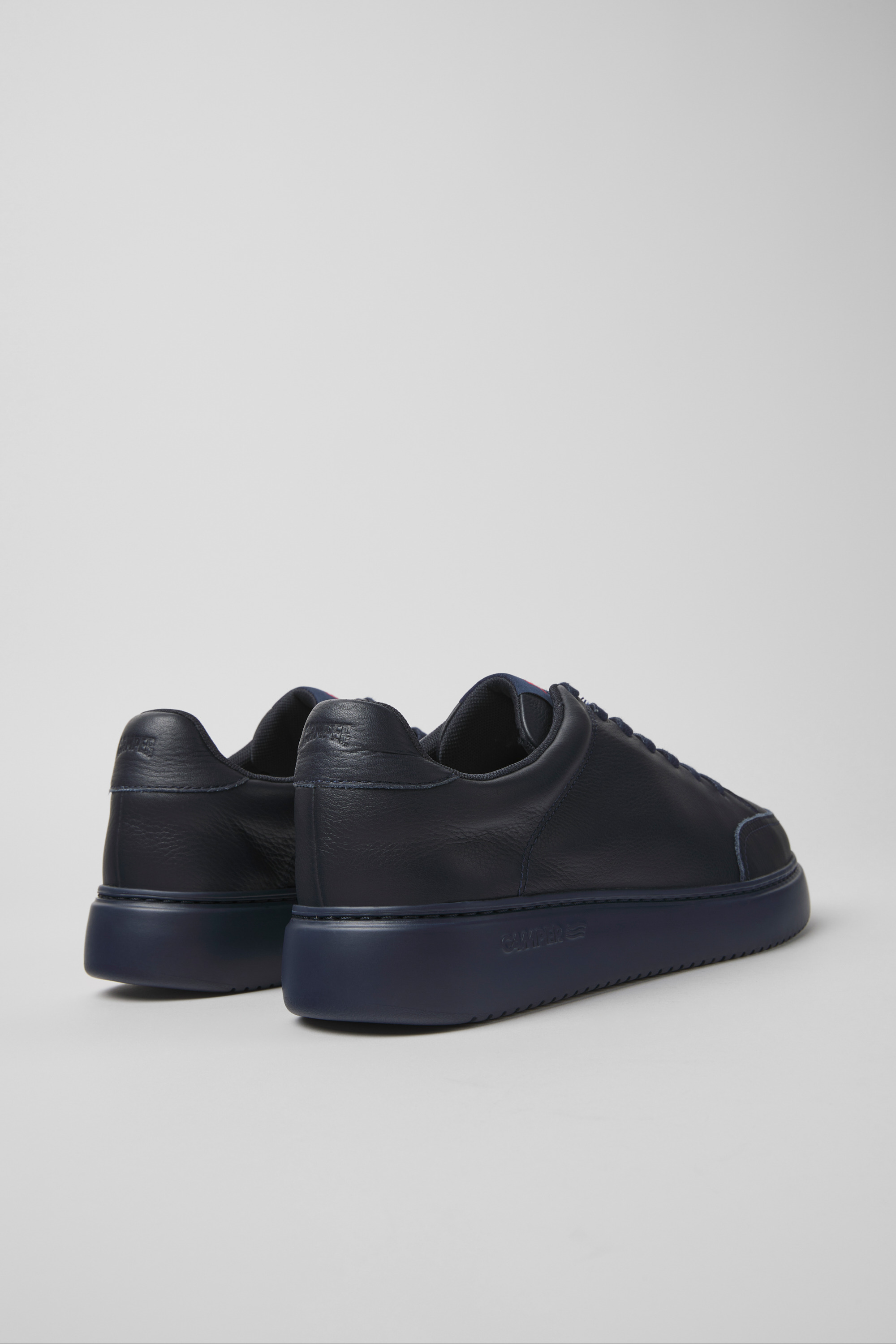 Runner K21 - Blue leather sneakers for men