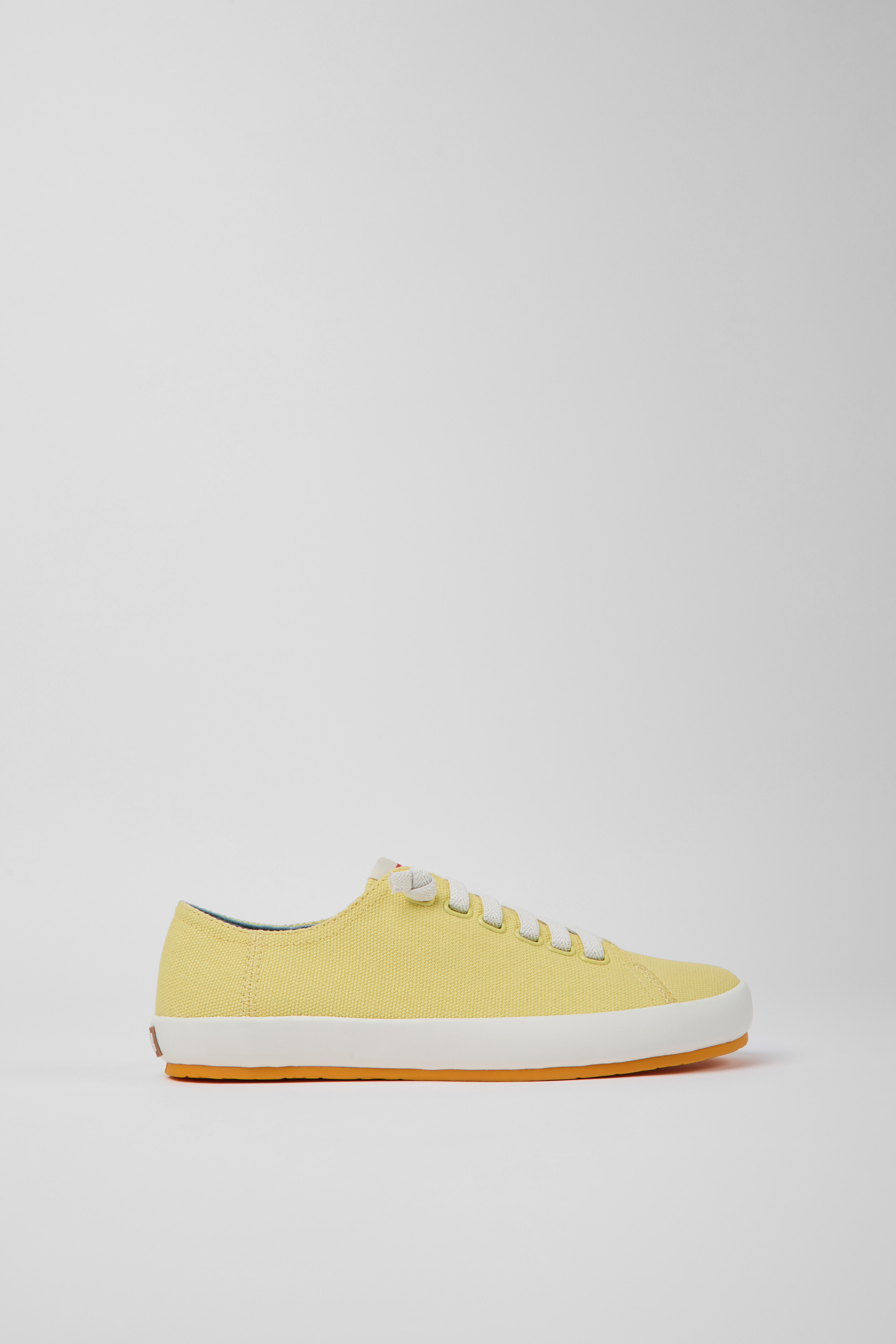 Peu Rambla - Yellow textile sneakers for women
