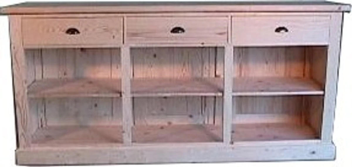 Casa Padrino shabby chic country style cabinet counters White B 200 H 99 cm bar counter store equipment