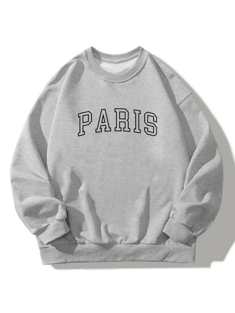 Paris Print Relaxed Sweatshirt