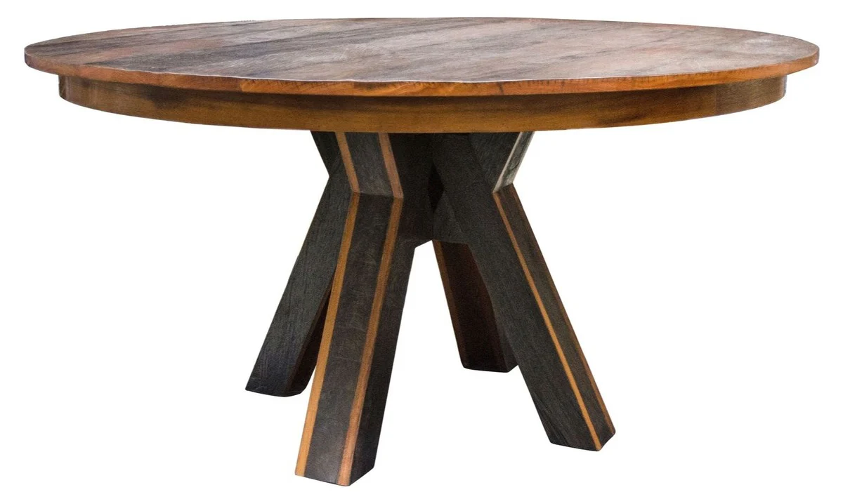 Casa Padrino mesa de comedor marr¨®n oscuro / negro ? 150 x H. 77 cm - Muebles de Comedor de Lujo