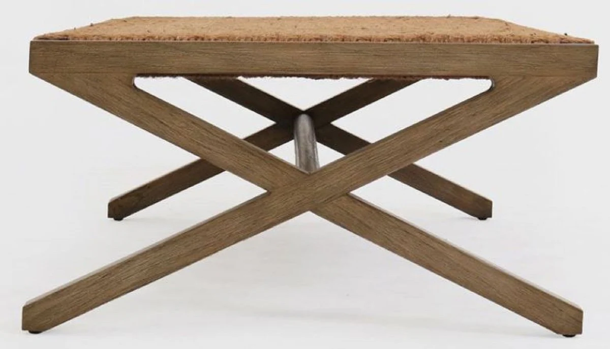 Casa Padrino mesa de centro de lujo marr¨®n 120 x 70 x A. 36 cm - Mesa de sal¨®n rectangular de madera maciza - Muebles de sal¨®n de lujo