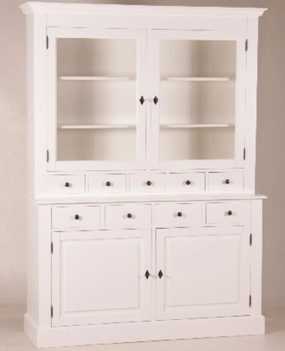 Casa Padrino shabby chic country style buffet cabinet cabinet White W 155 x H 208 cm - dining room cabinet