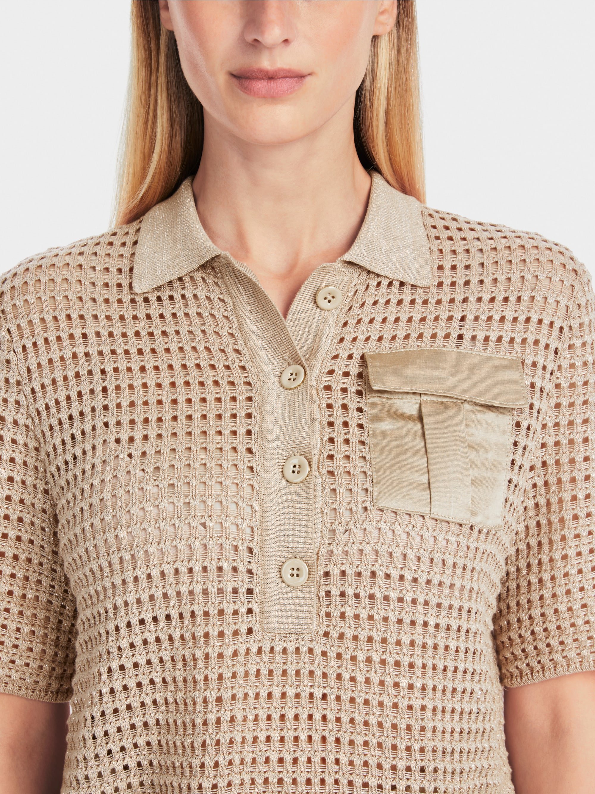 Marc-Cain Rethink Together knit polo shirt