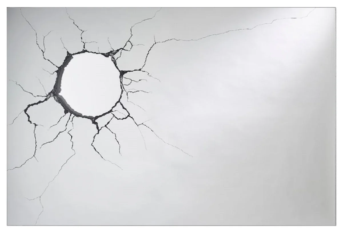 Casa Padrino espejo de pared del sal¨®n de lujo 120 x H. 80 cm - Espejo de Dise?ador con Orificio