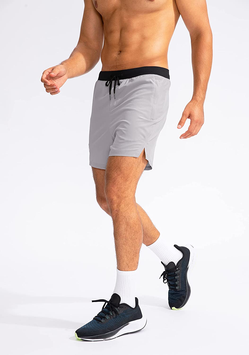 Men's Workout Running Shorts 5 Inch Lightweight Quick Dry Soccer Gym Athletic Shorts for Men with 3 Pockets