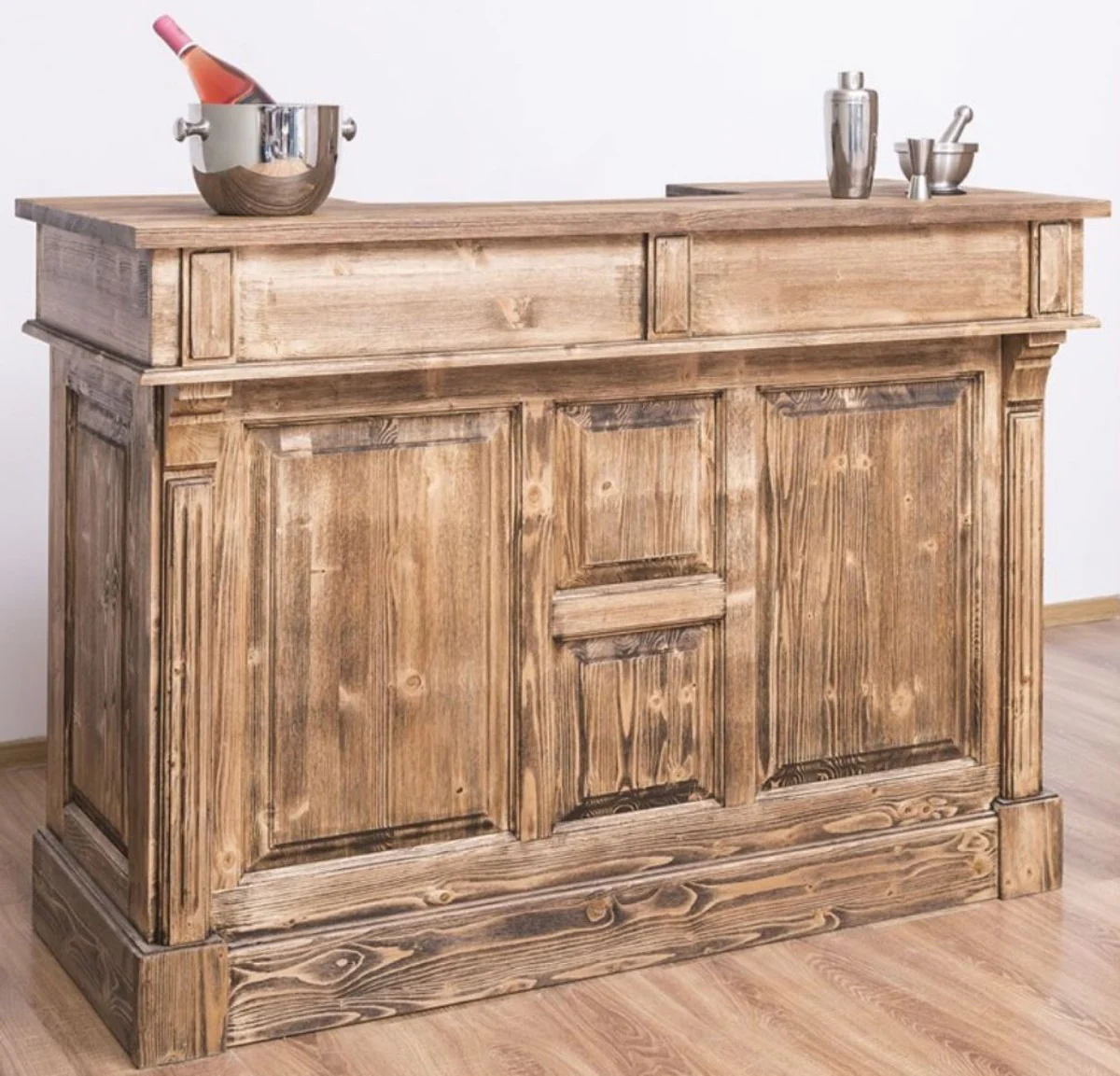 Casa Padrino barra de bar estilo casa de campo mostrador 180 cm