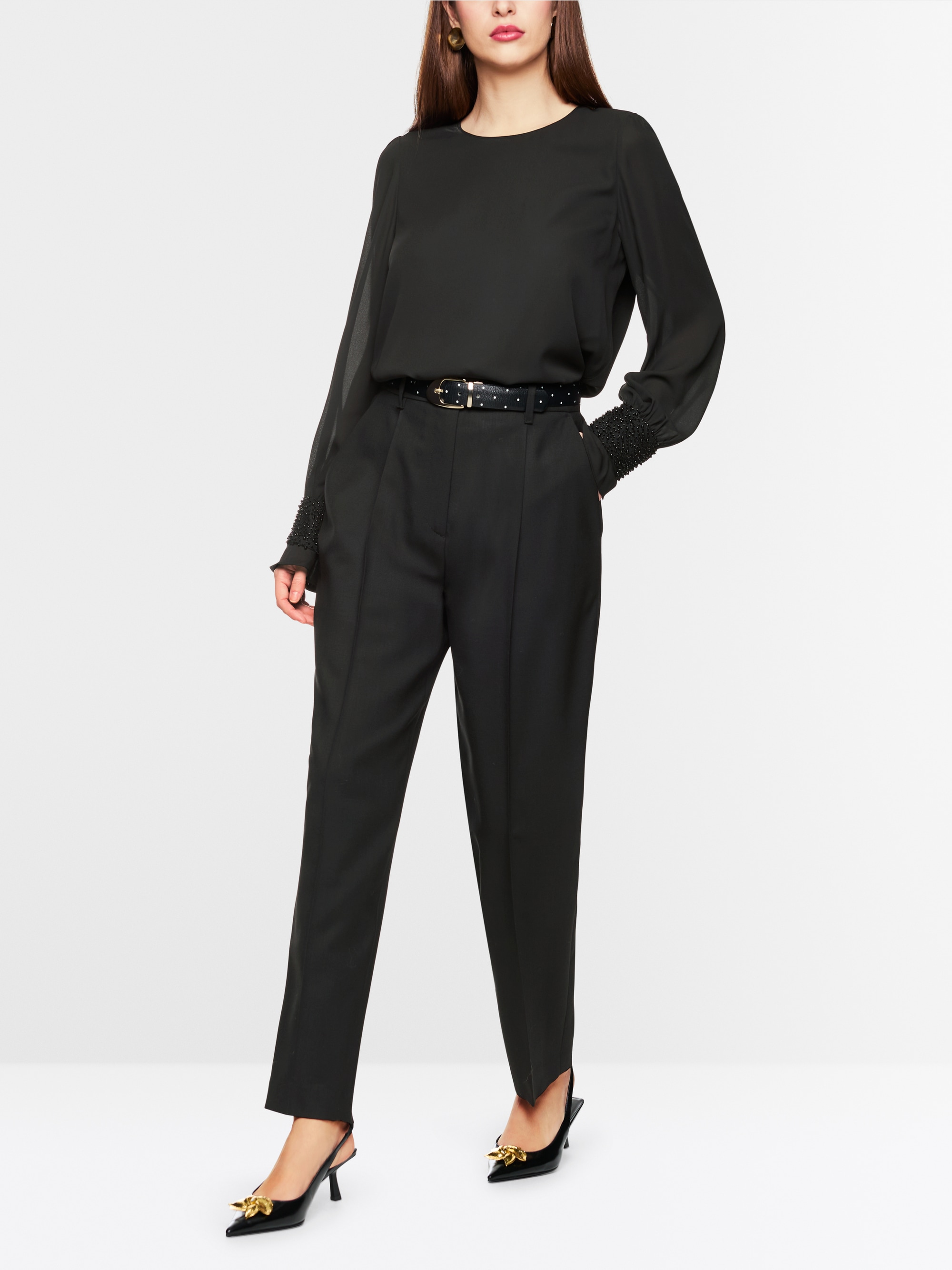 Marc-Cain FAQUS Rethink Together pleated trousers