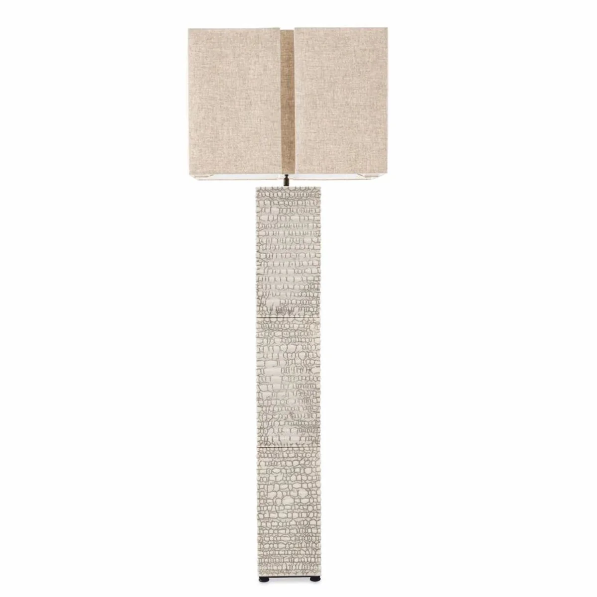 Casa Padrino l¨¢mpara de pie de cer¨¢mica de lujo con pantalla blanco antiguo / beige A. 165 cm