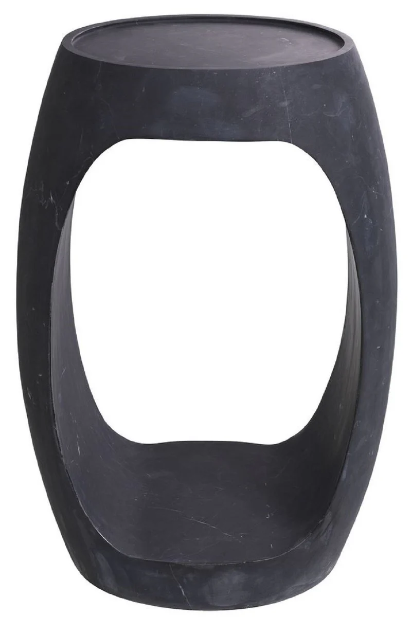 Casa Padrino mesa auxiliar de m¨¢rmol de lujo negro 37 x 29 x A. 55,5 cm - Muebles de M¨¢rmol - Calidad de Lujo