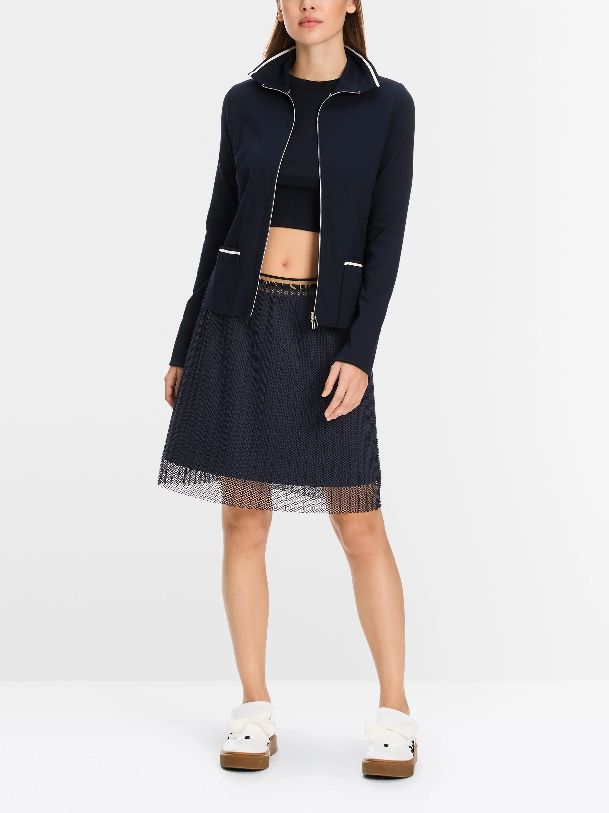 Marc-Cain Light jacket in cotton rib