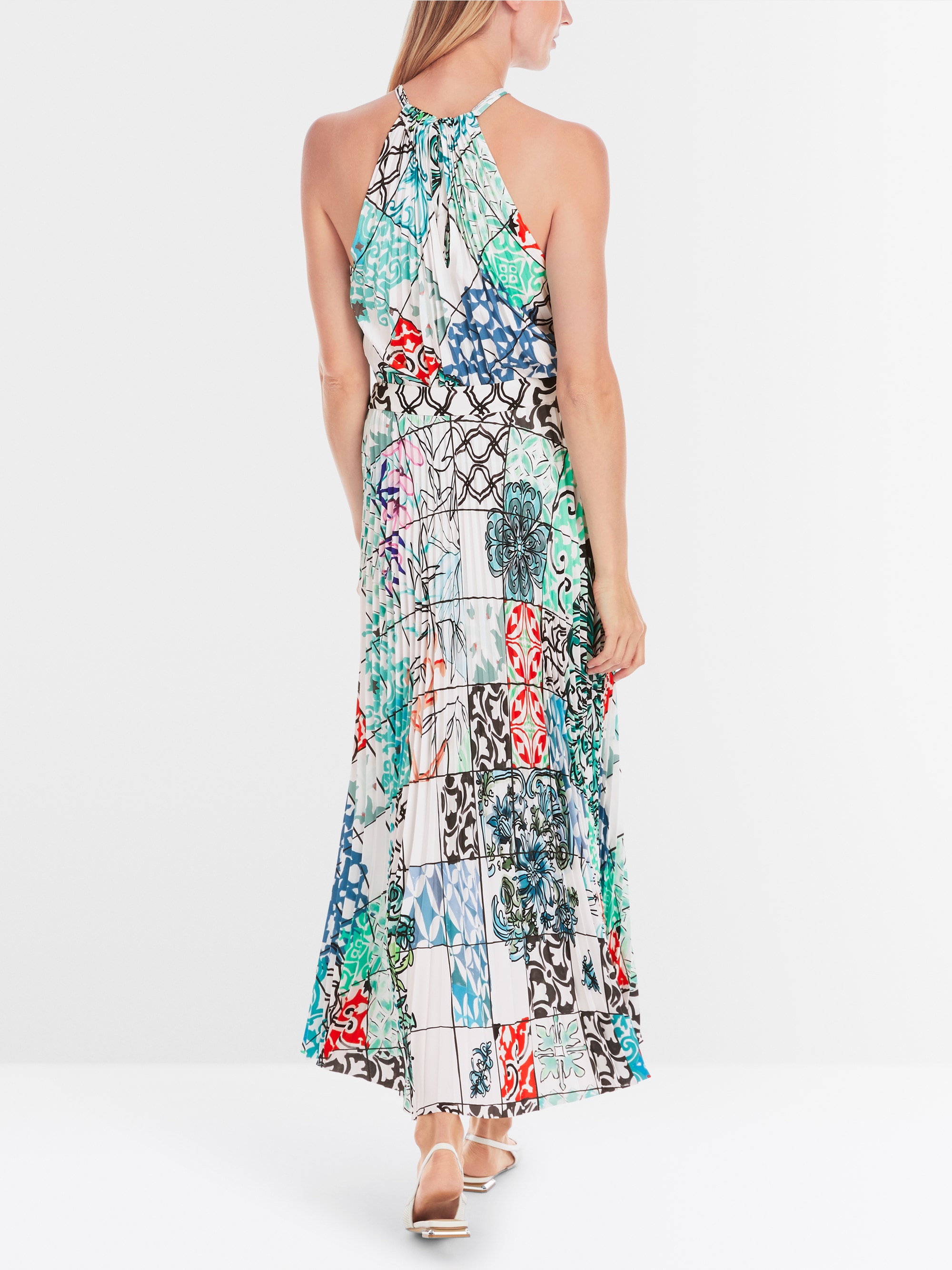 Marc-Cain Pleated midi skirt with print