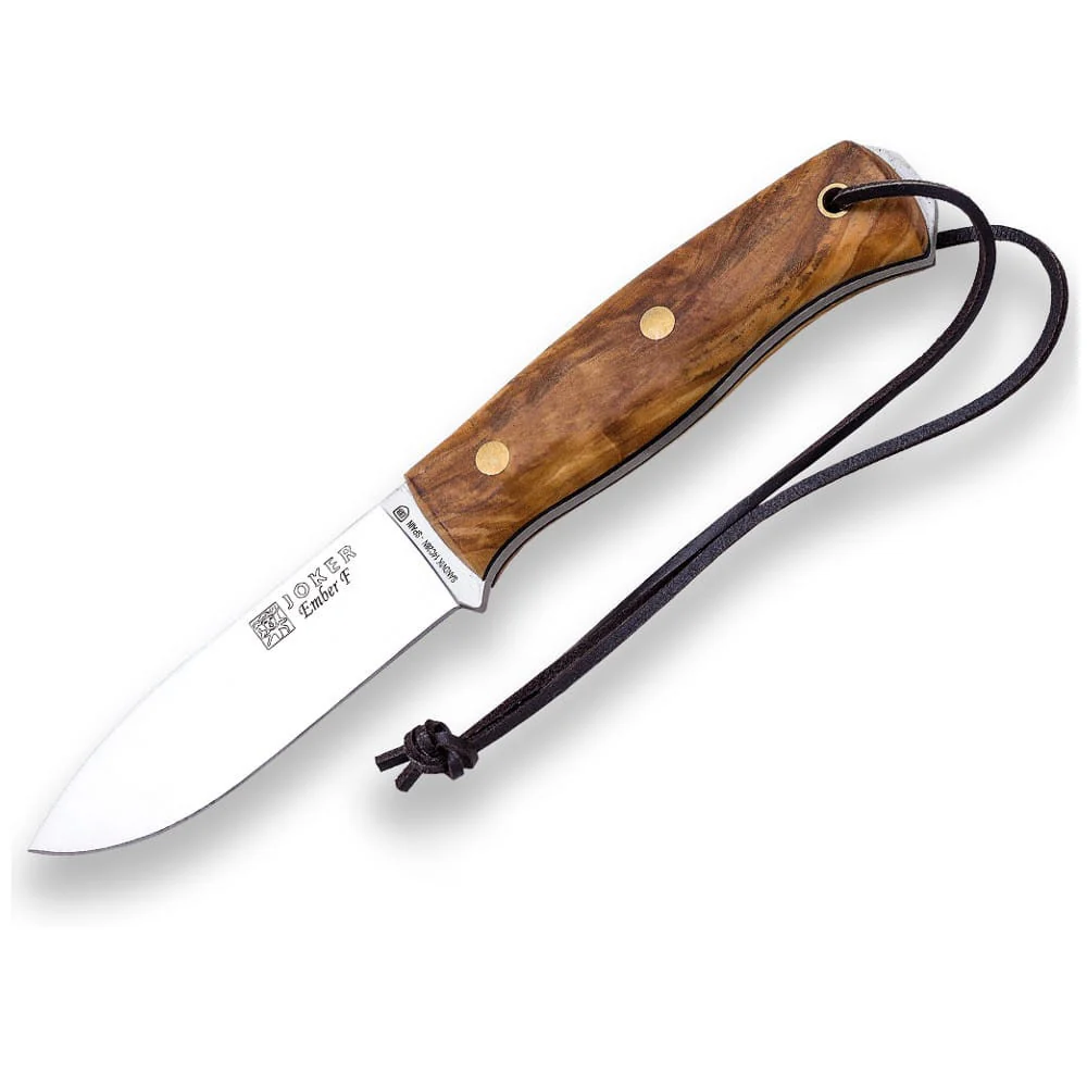 Joker Ember Flat Olivo - Cuchillo de supervivencia y bushcraft
