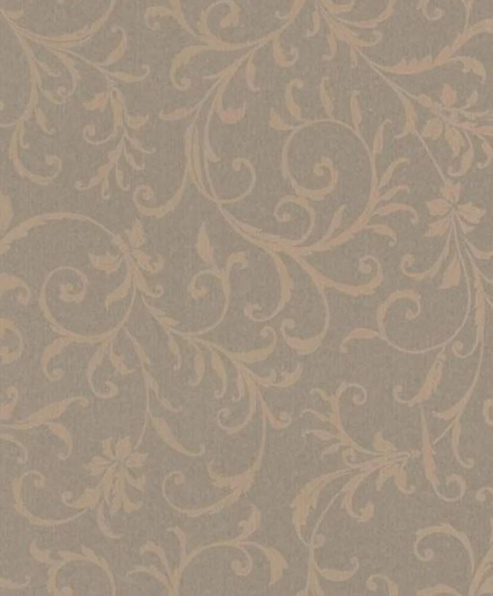 Casa Padrino papel tapiz textil barroco taupe 10,05 x 0,53 m - Papel Pintado Barroco - Accesorios Decorativos