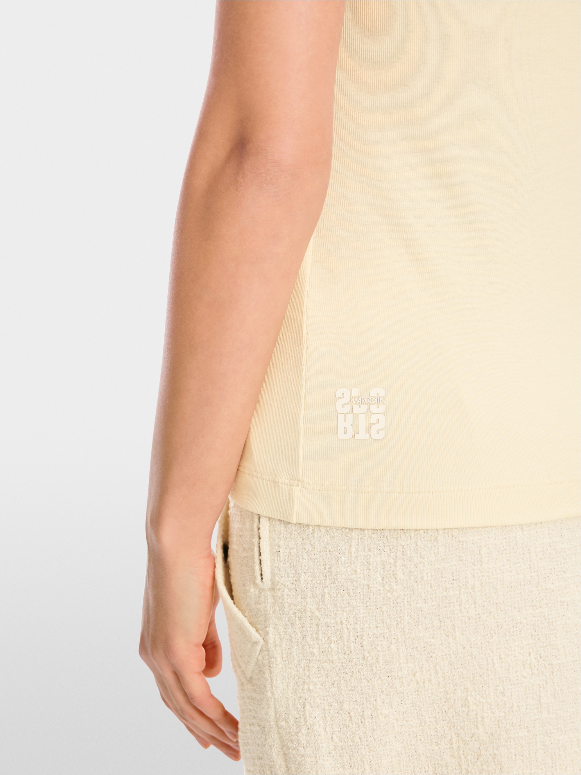 Marc-Cain Ribbed top with 