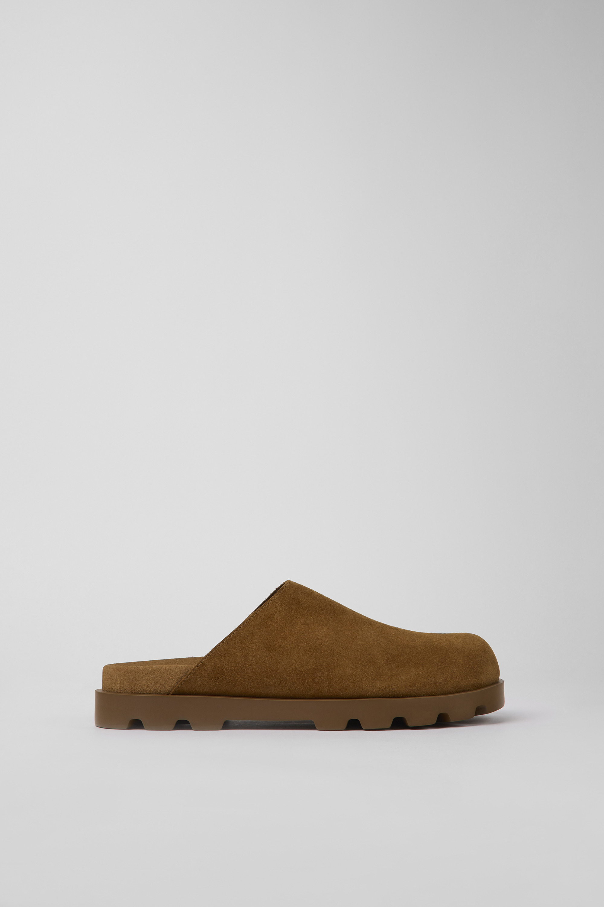 Brutus Sandal - Brown leather clogs for women