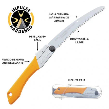 Silky GomBoy Curve 210 - Serrucho plegable bushcraft