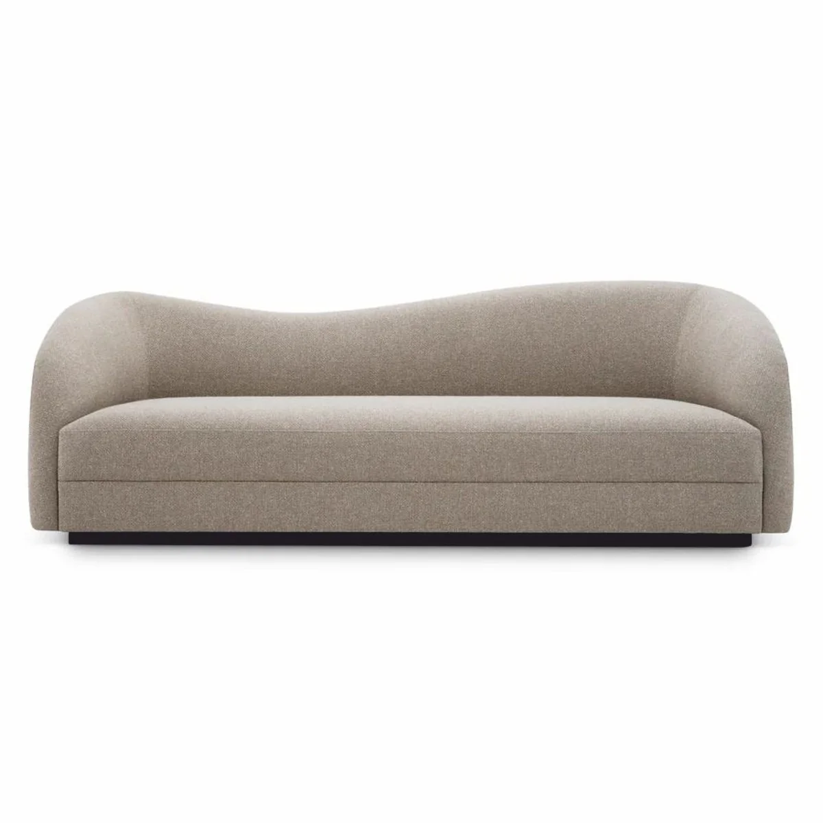 Casa Padrino sof¨¢ de lujo greige / negro 230 cm - Muebles de sal¨®n y hotel