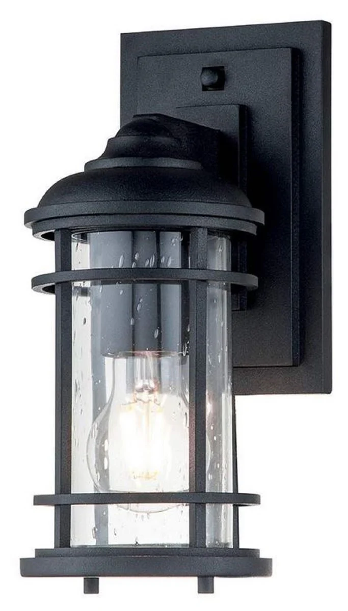 Casa Padrino l¨¢mpara de pared de exterior de lujo negro A. 29,2 cm - Iluminaci¨®n exterior de lujo