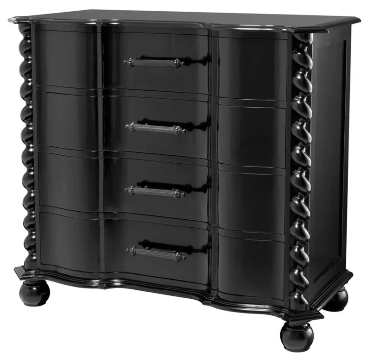 Casa Padrino de lujo cómoda de caoba 111 x 54 x H. 94 cm - Edición limitada