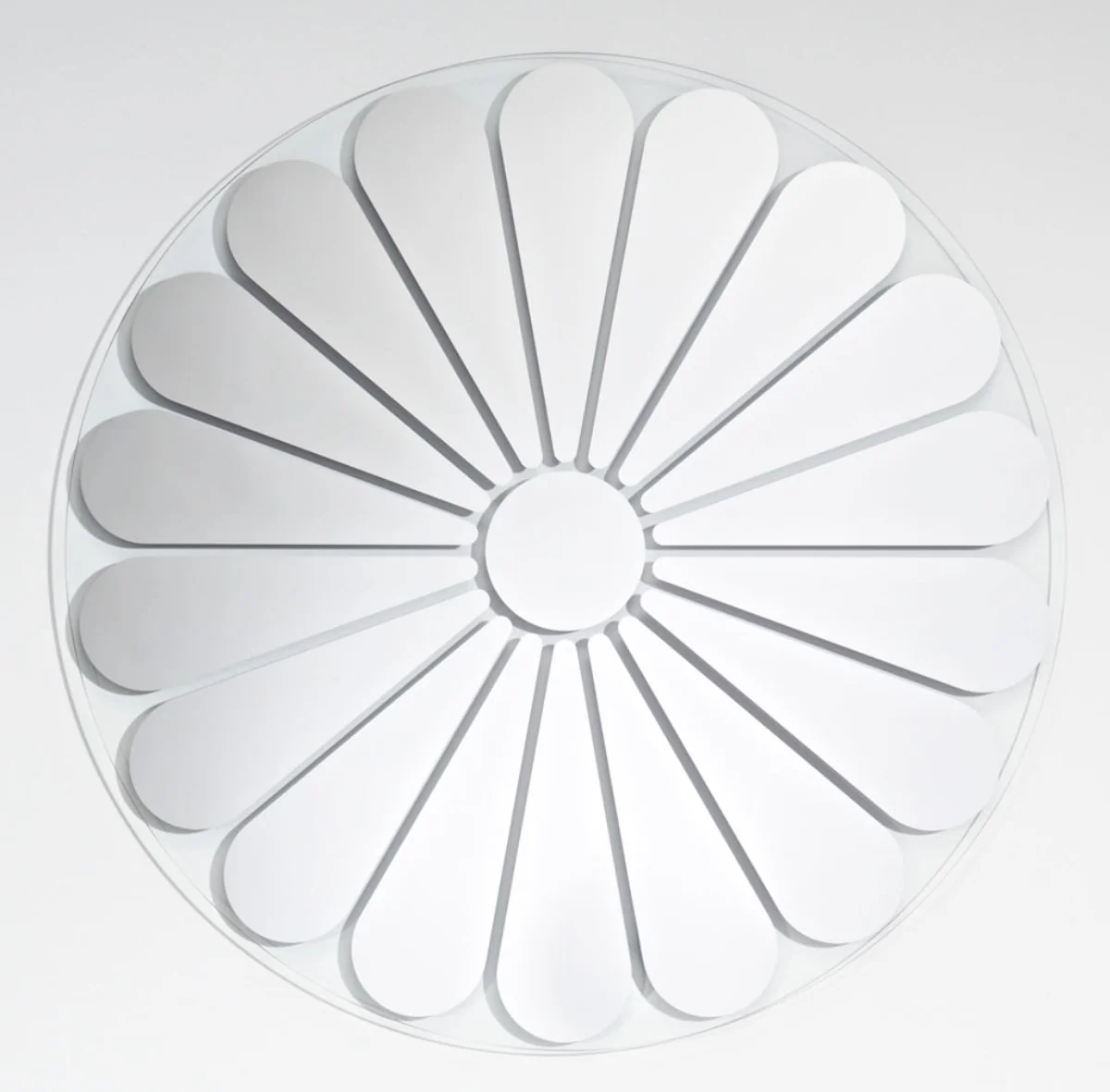 Casa Padrino espejo de pared de lujo con motivo de flores ? 105 cm - Espejo de Dise?o