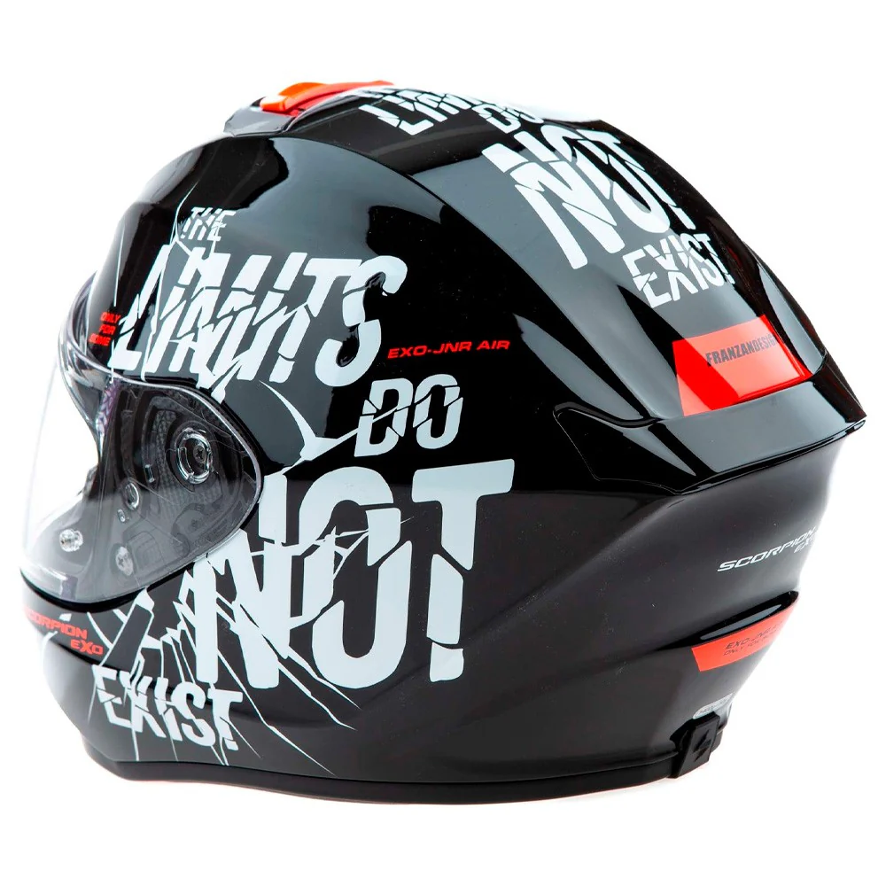 CASCO SCORPION EXO-JNR AIR BOUM INFANTIL NEGRO / BLANCO