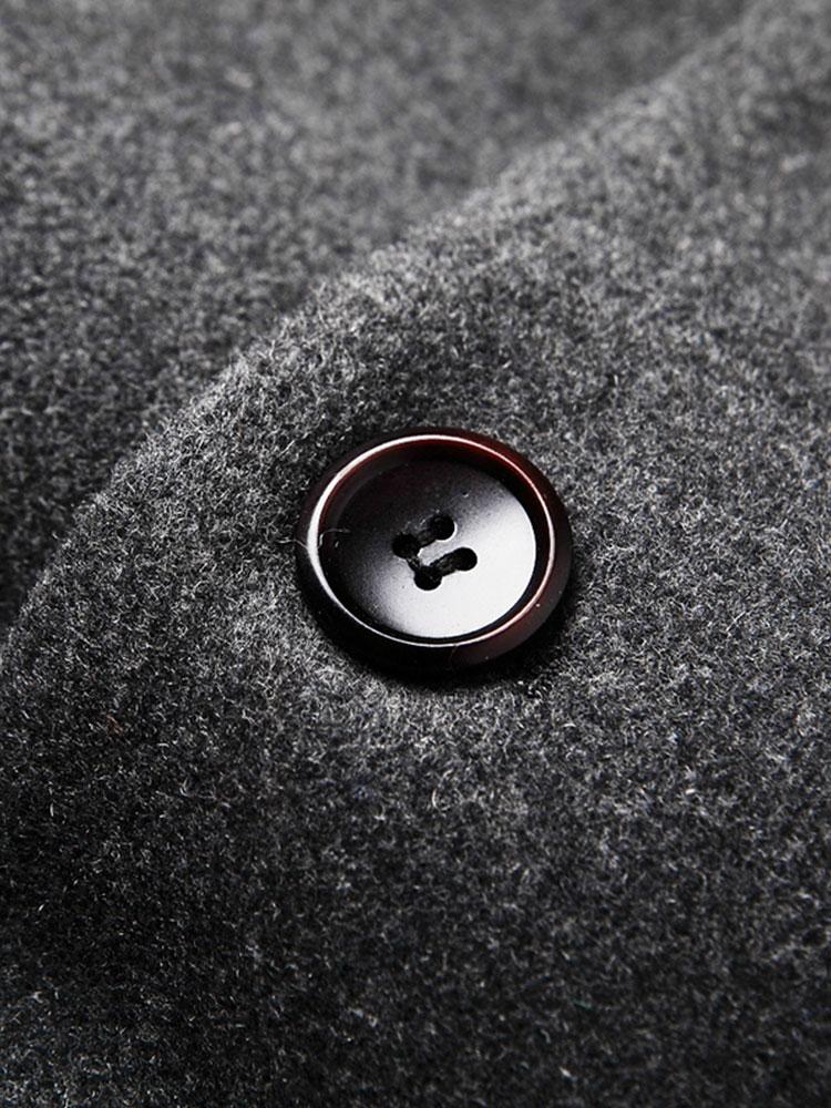 Lapel Woolen Overcoat