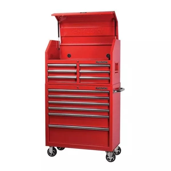 36 IN. 12-DRAWER RED TOOL CHEST AND CABINET COMBO