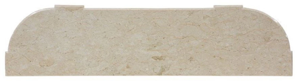 Casa Padrino consola barroco de lujo marr¨®n / oro / crema - Consola de madera maciza hecha a mano con elegantes decoraciones y tapa de m¨¢rmol - Muebles Barrocos