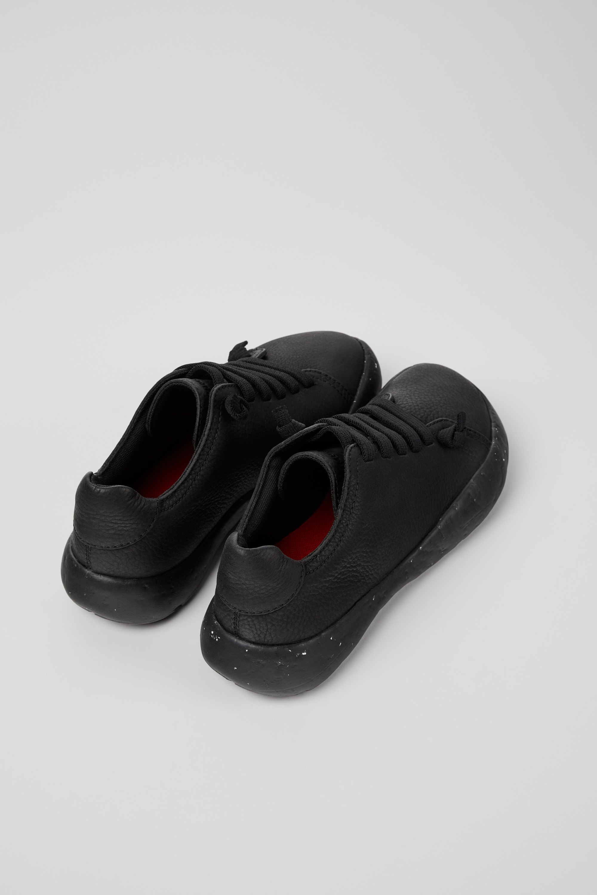Peu Stadium - Black leather sneakers for women