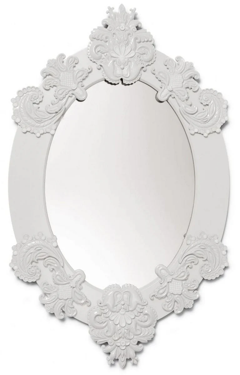 Casa Padrino Designer Mirror / Wall Mirror White 58 x H. 93 cm - Luxury Quality