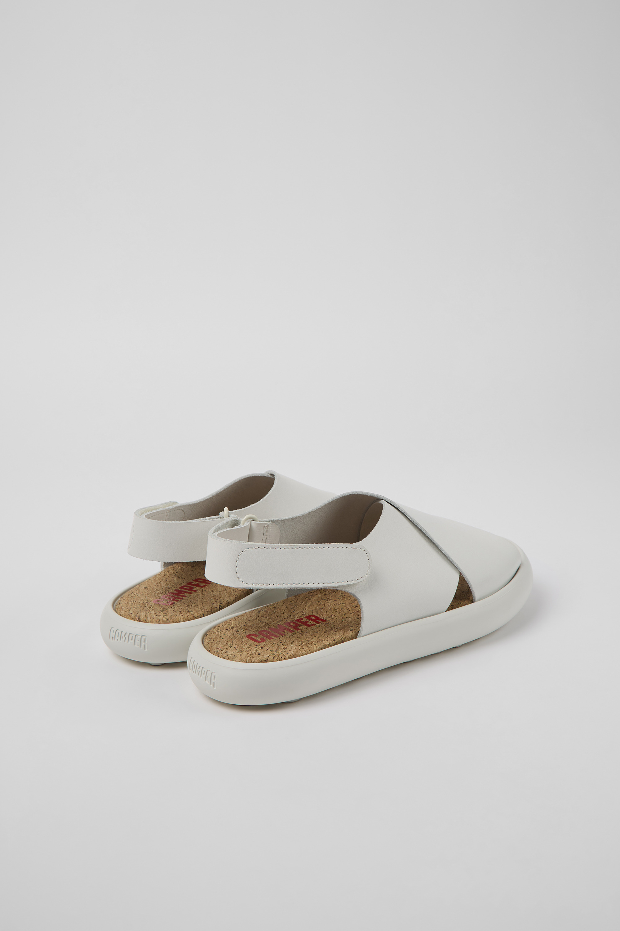 Pelotas Flota - White leather sandals for women